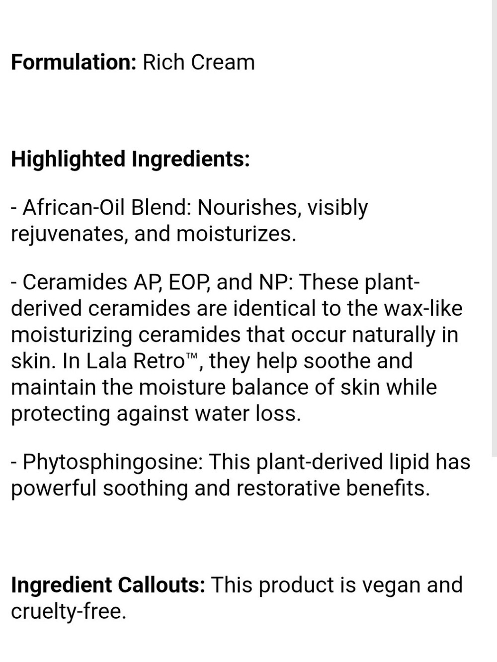 NIB DRUNK ELEPHANT LALA RETRO NOURISHING WHIPPED MOISTURIZER - Picture 5 of 11